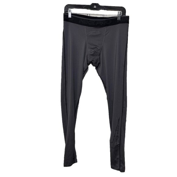 NIKE PRO Men's Size L Dri-Fit Tights Gray - Picture 2 of 9